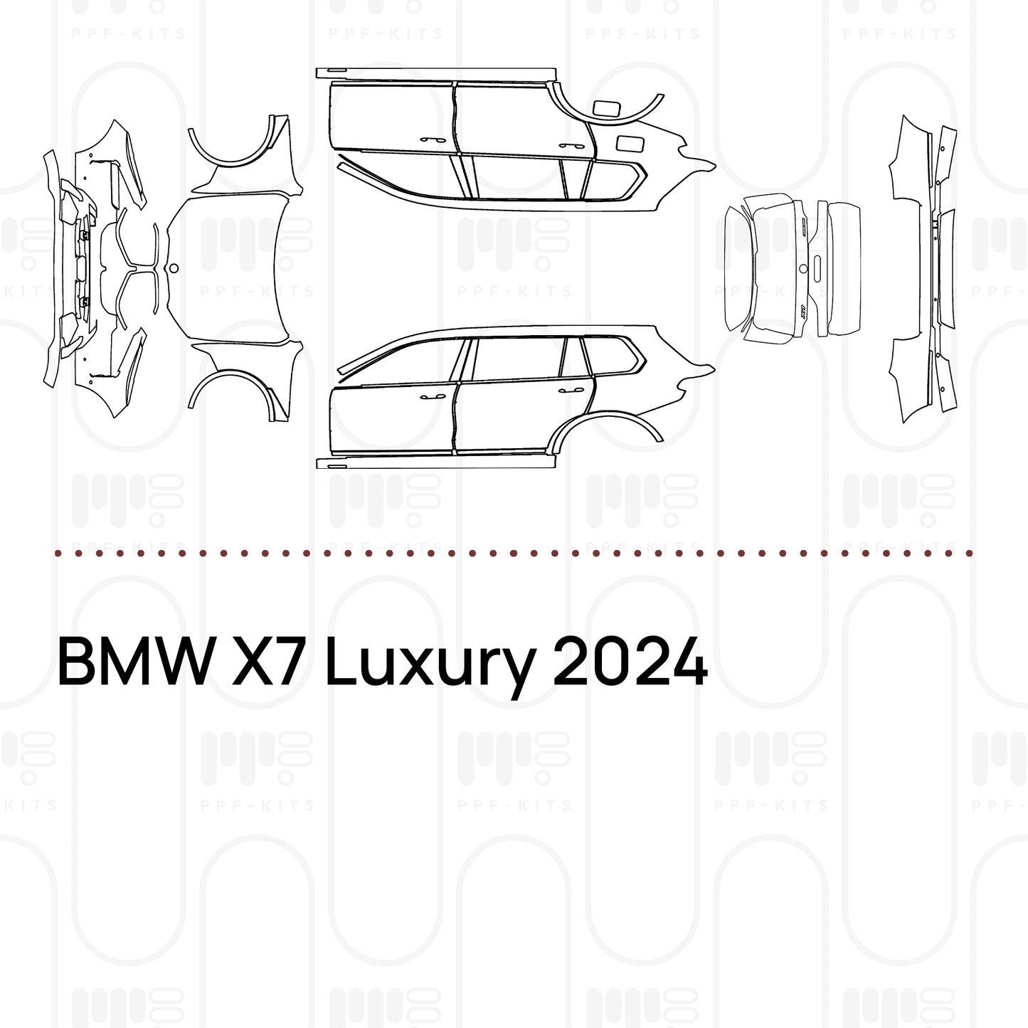 PPF prédécoupé BMW X7 Luxury 2024