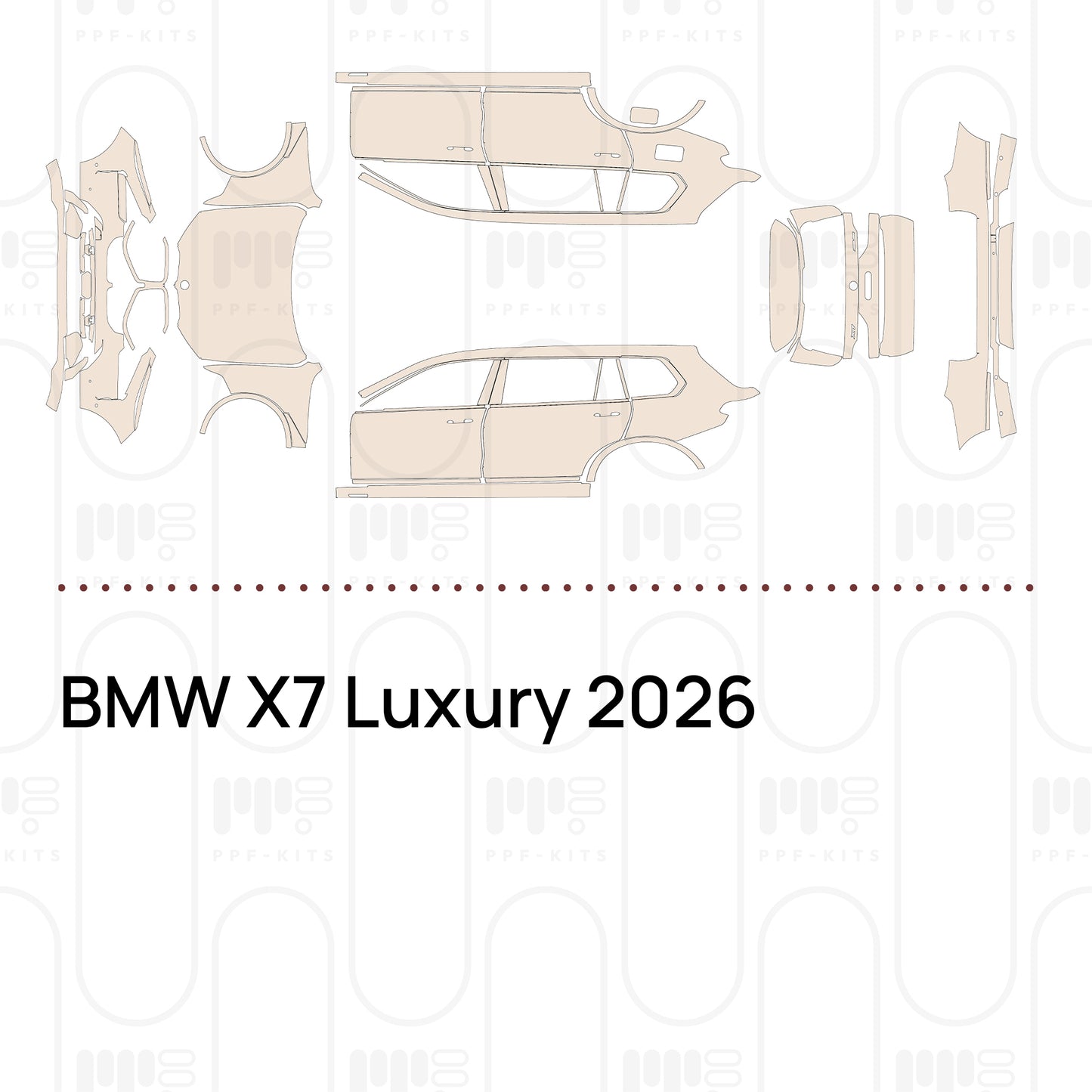 PPF prédécoupé BMW X7 Luxury 2026