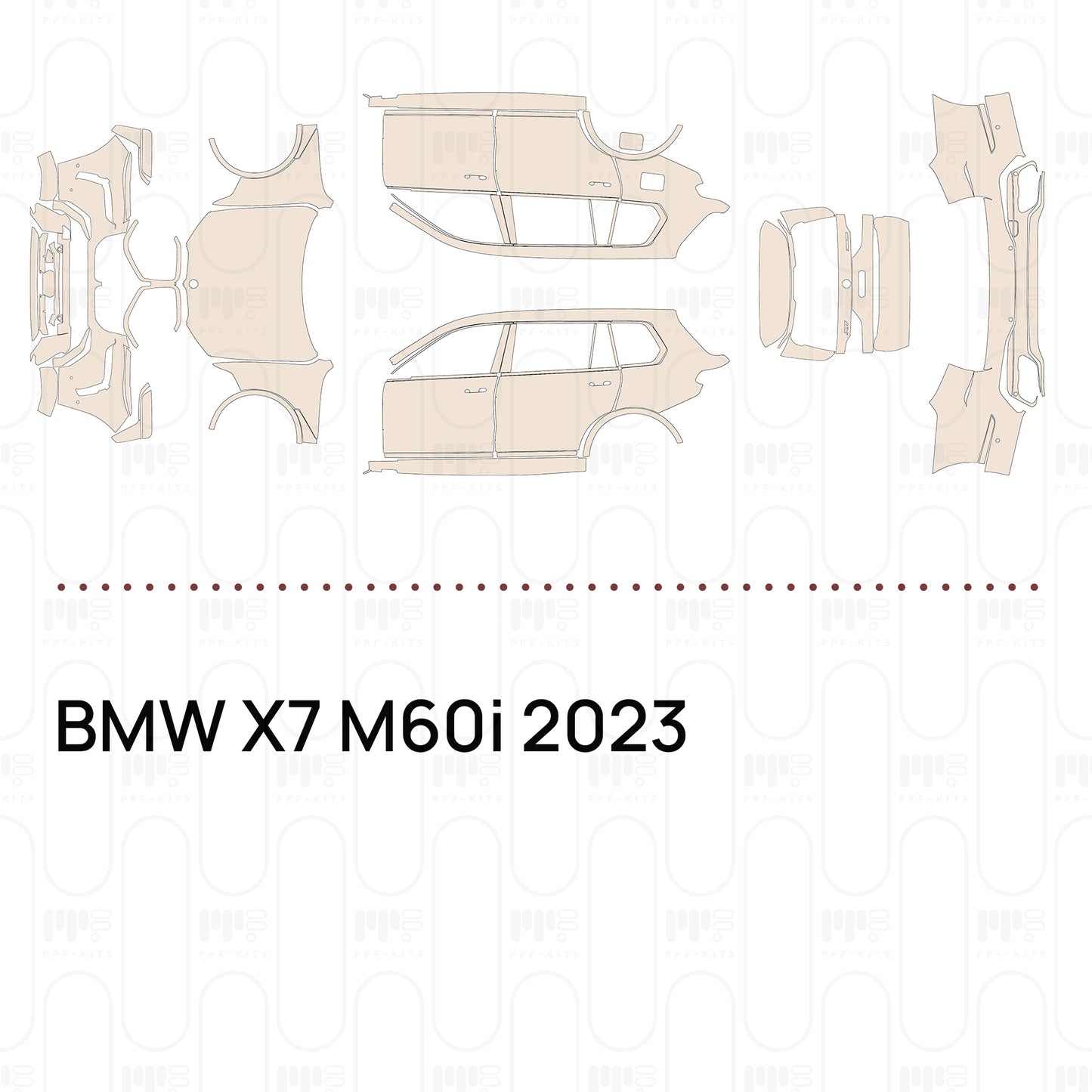 PPF prédécoupé BMW X7 M60i 2023
