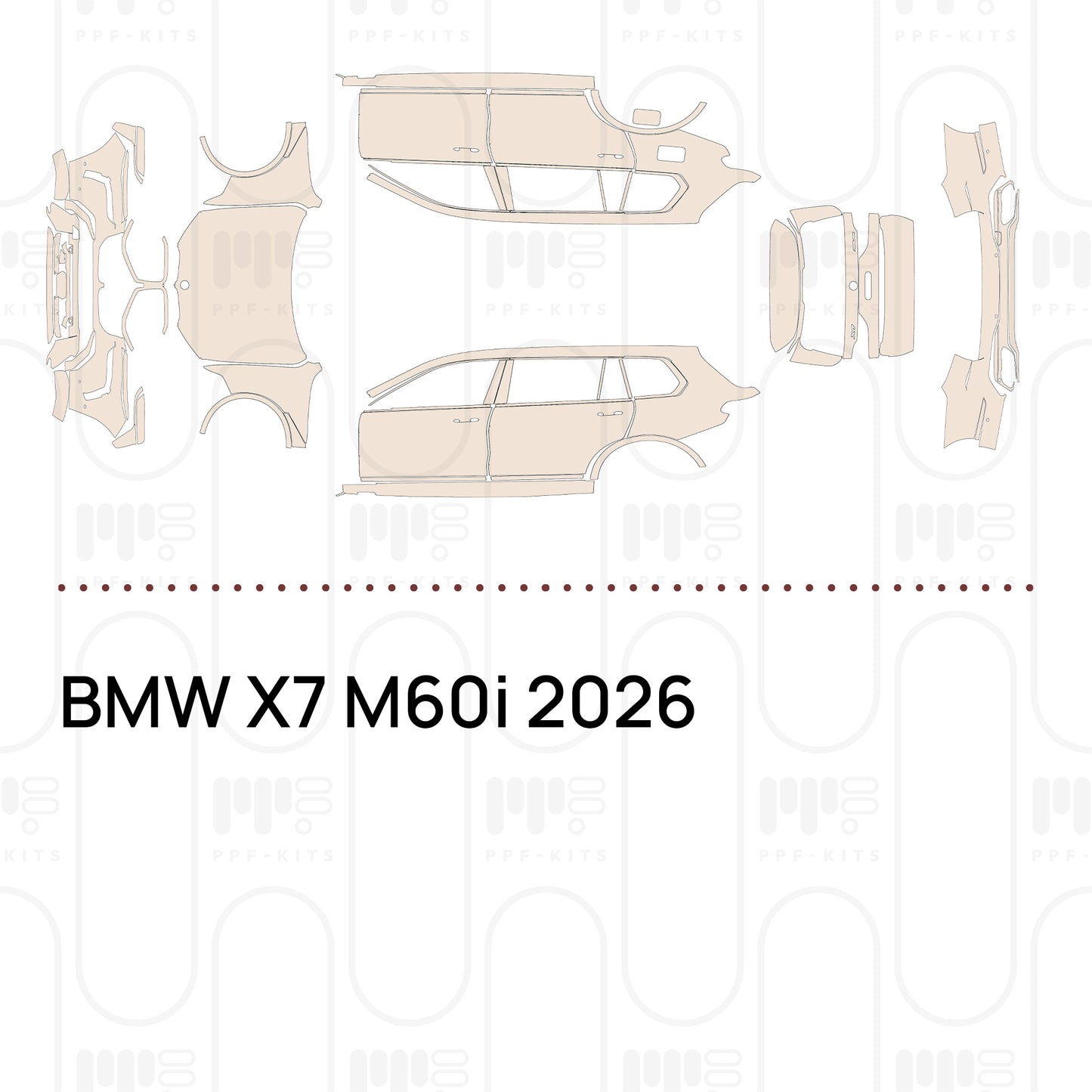 PPF prédécoupé BMW X7 M60i 2026
