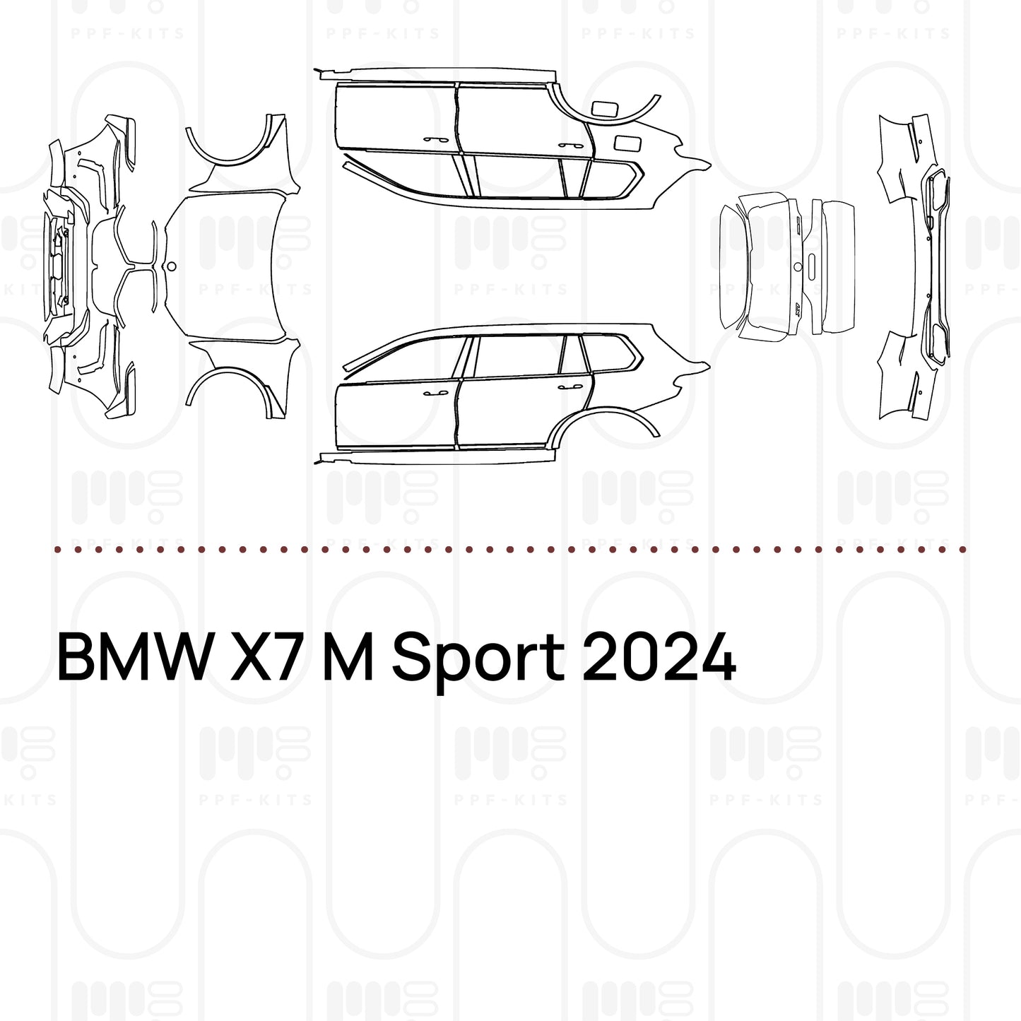 PPF prédécoupé BMW X7 M Sport 2024