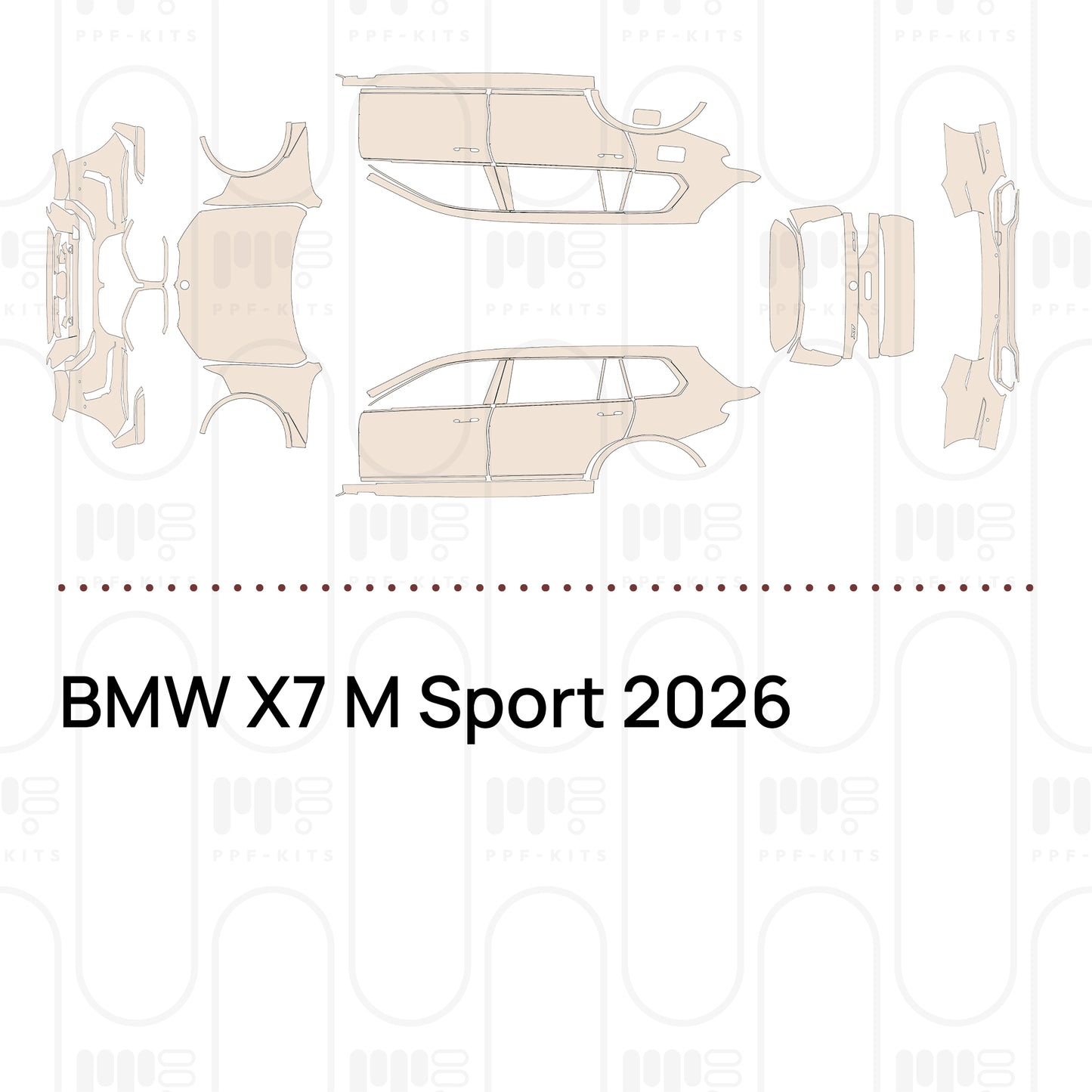 PPF prédécoupé BMW X7 M Sport 2026