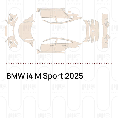 BMW i4 M Sport 2025 – Film de protection PPF prédécoupé