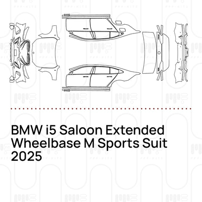 PPF prédécoupé BMW i5 Saloon Extended Wheelbase M Sports Suit 2025