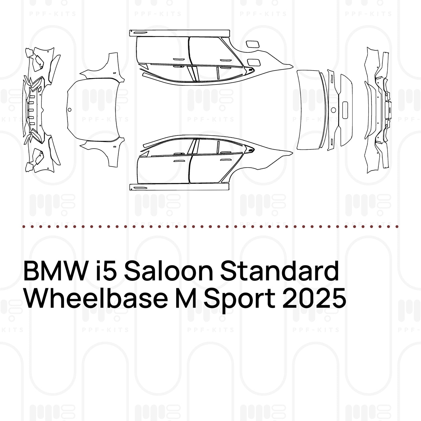 PPF prédécoupé BMW i5 Saloon Standard Wheelbase M Sport 2025