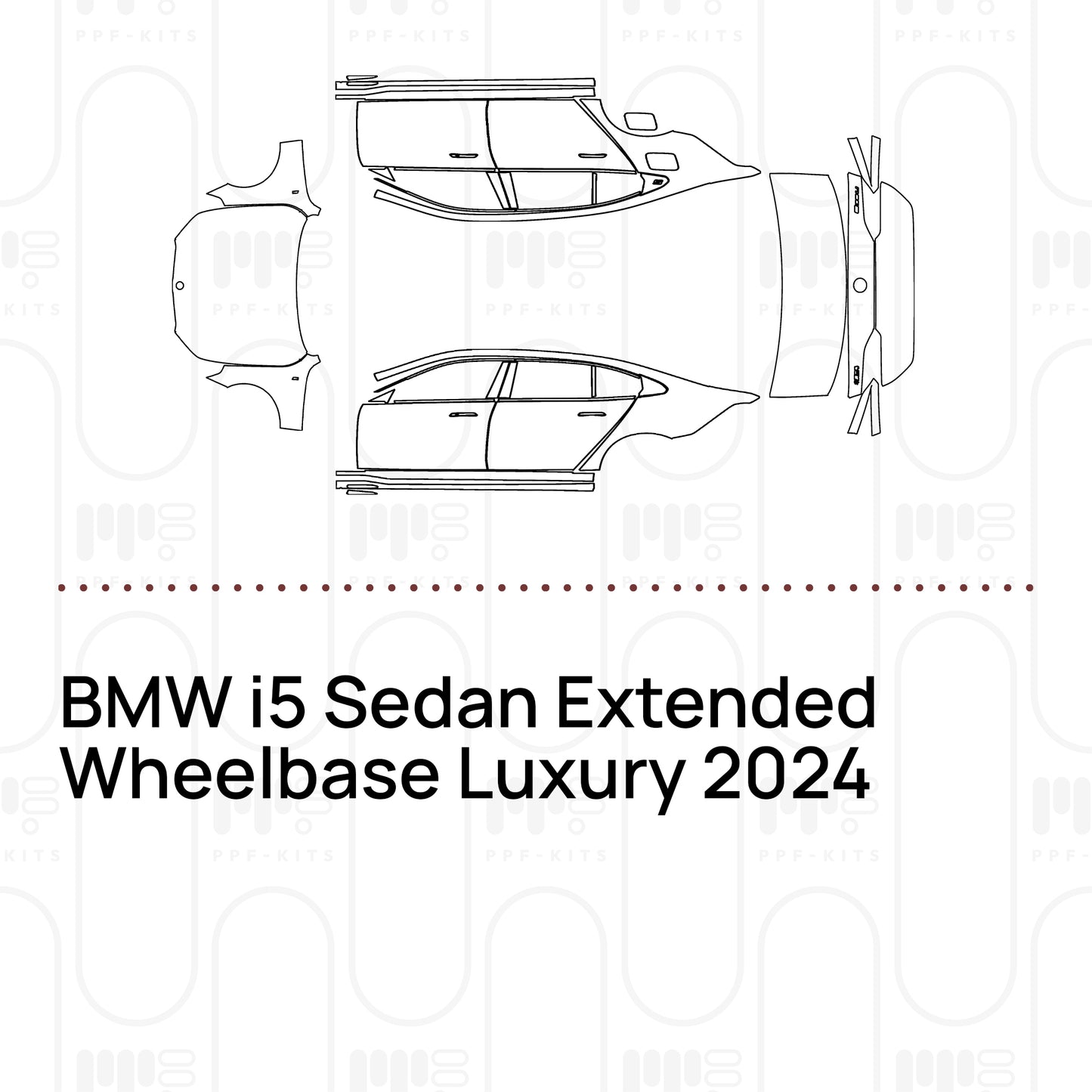PPF prédécoupé BMW i5 Sedan Extended Wheelbase Luxury 2024