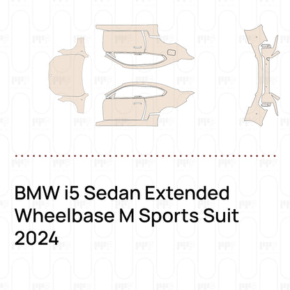PPF prédécoupé BMW i5 Sedan Extended Wheelbase M Sports Suit 2024