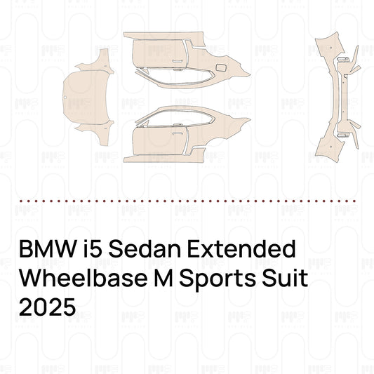 PPF prédécoupé BMW i5 Sedan Extended Wheelbase M Sports Suit 2025