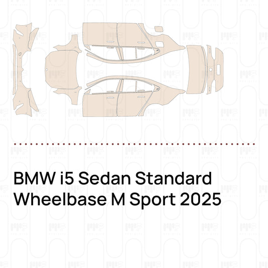 PPF prédécoupé BMW i5 Sedan Standard Wheelbase M Sport 2025