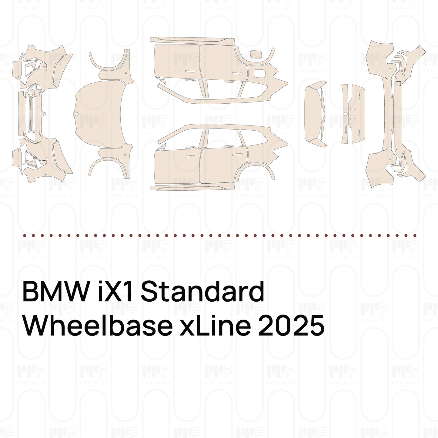 PPF prédécoupé BMW iX1 Standard Wheelbase xLine 2025