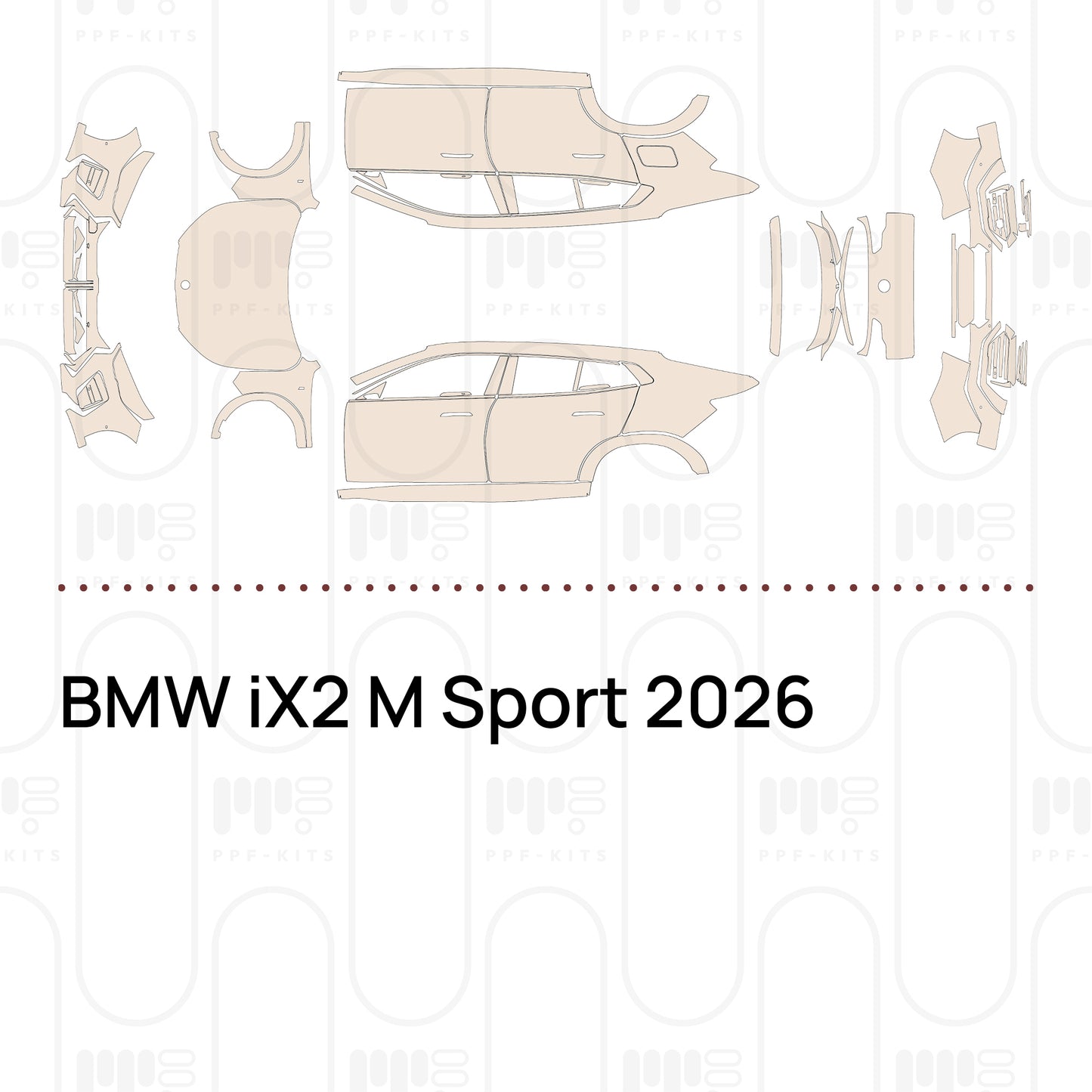 PPF prédécoupé BMW iX2 M Sport 2026