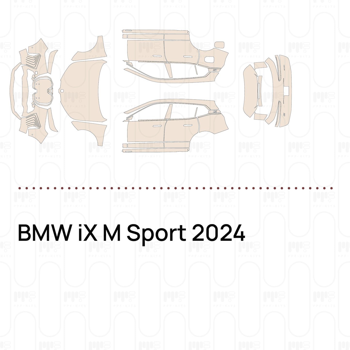 PPF prédécoupé BMW iX M Sport 2024