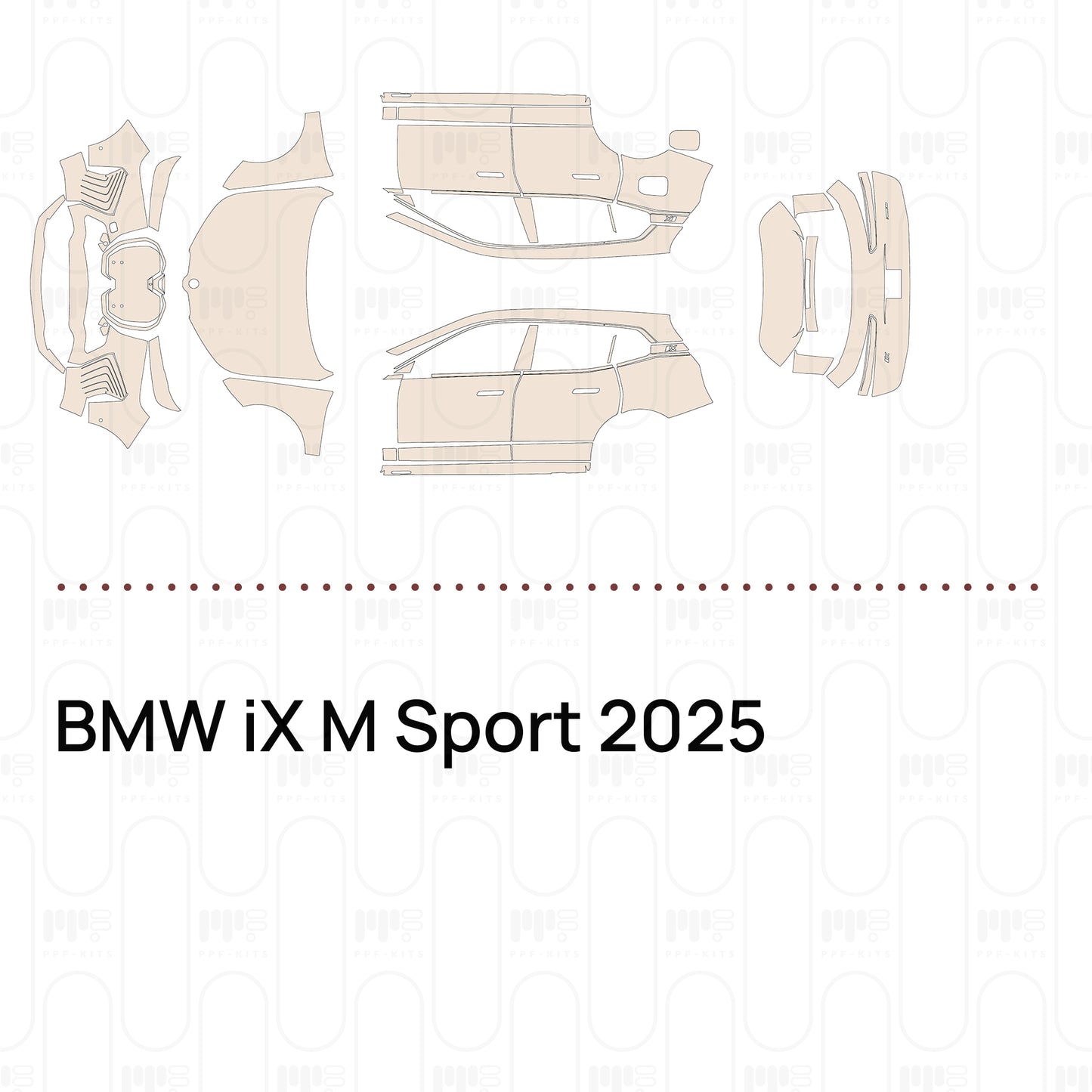 PPF prédécoupé BMW iX M Sport 2025