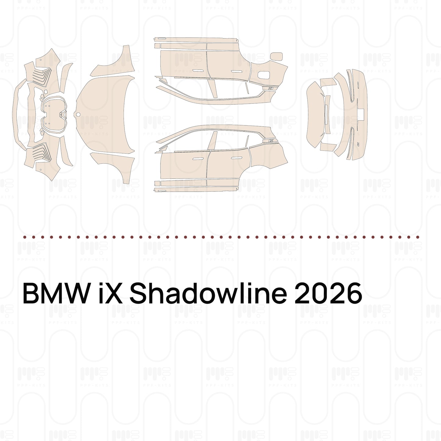 PPF prédécoupé BMW iX Shadowline 2026