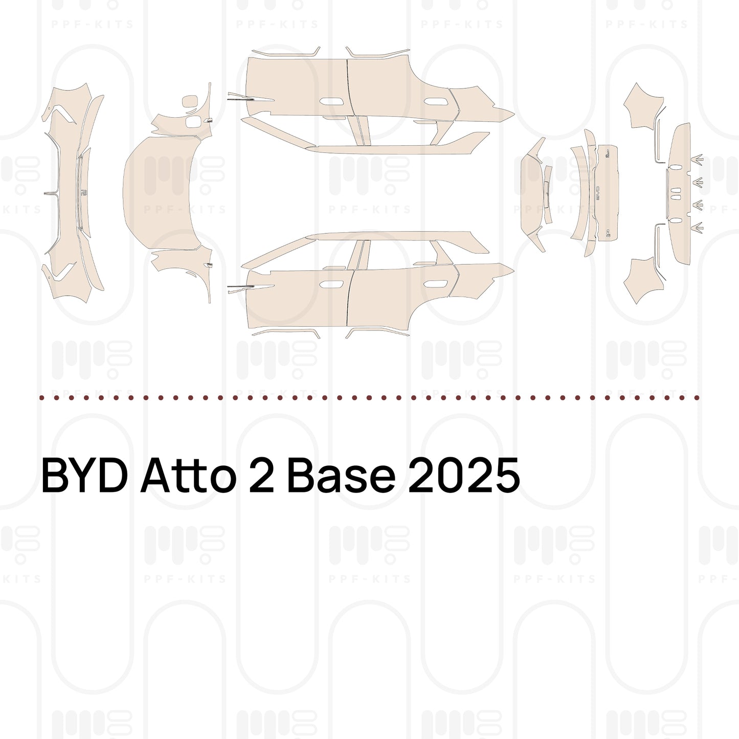 PPF prédécoupé BYD Atto 2 Base 2025