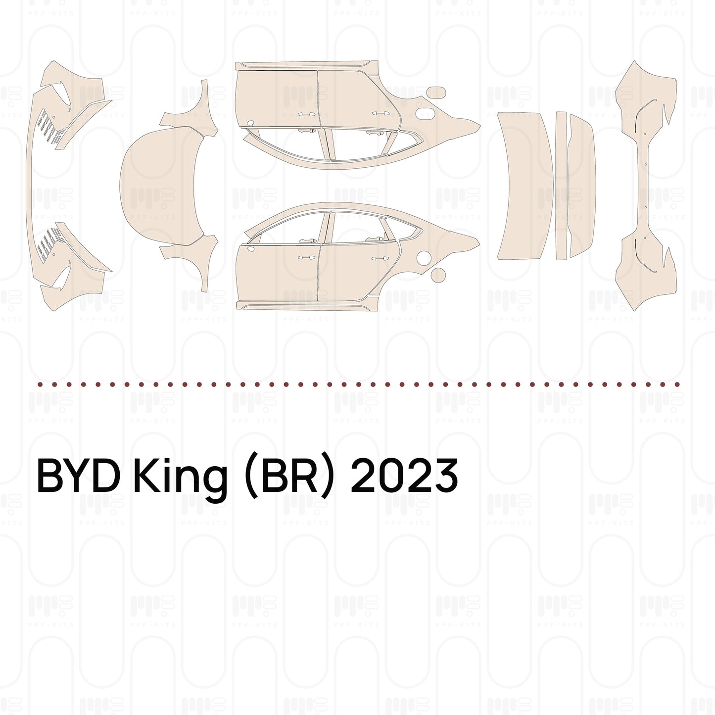 PPF prédécoupé BYD King (BR) 2023