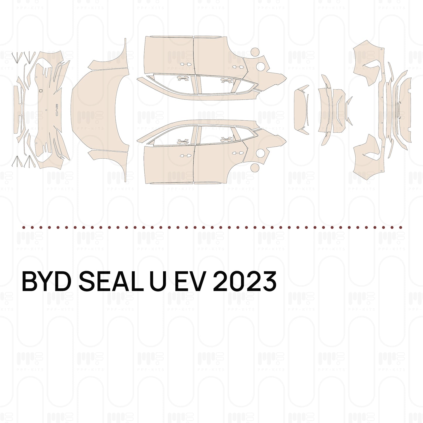 PPF prédécoupé BYD SEAL U EV 2023