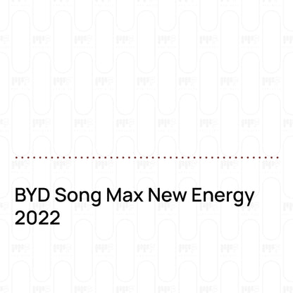 PPF prédécoupé BYD Song Max New Energy 2022