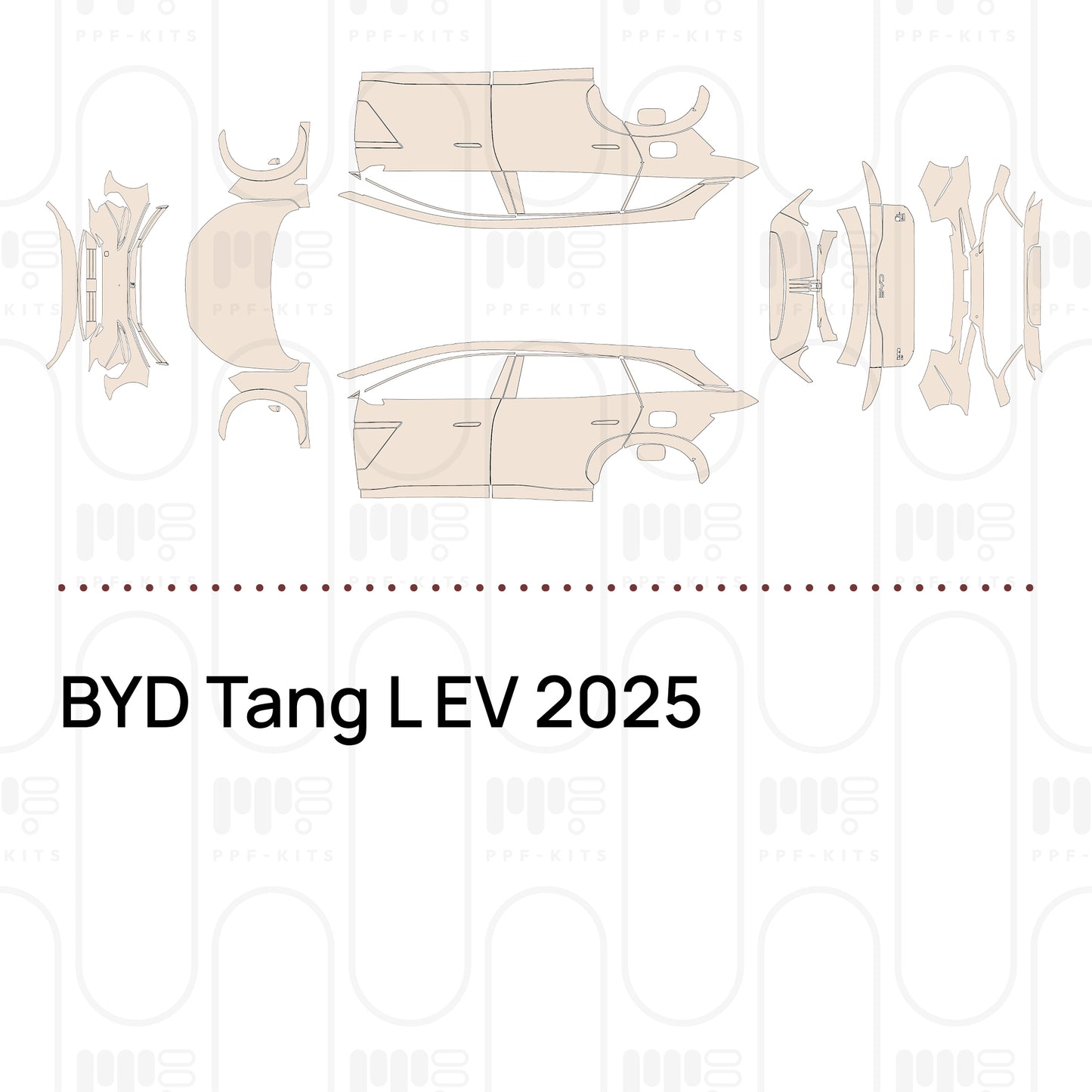 PPF prédécoupé BYD Tang L EV 2025
