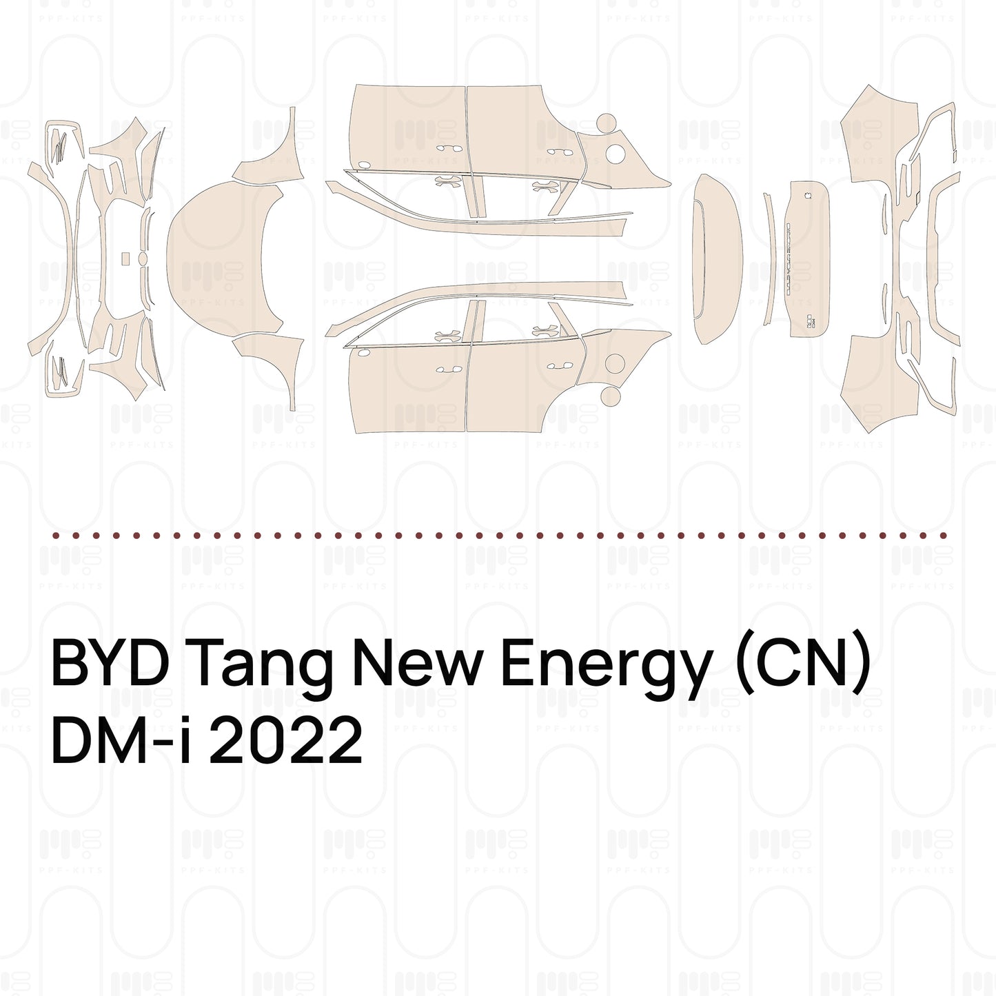 PPF prédécoupé BYD Tang New Energy (CN) DM-i 2022