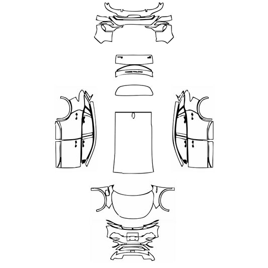 Pre-Cut PPF BYD Yuan Plus 2023 - PPF-Kits