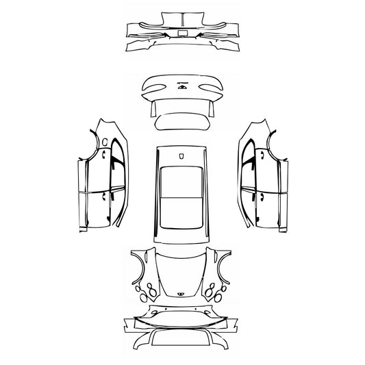 Pre-Cut PPF Bentley Bentayga Extended Wheelbase Azure 2023 - PPF-Kits