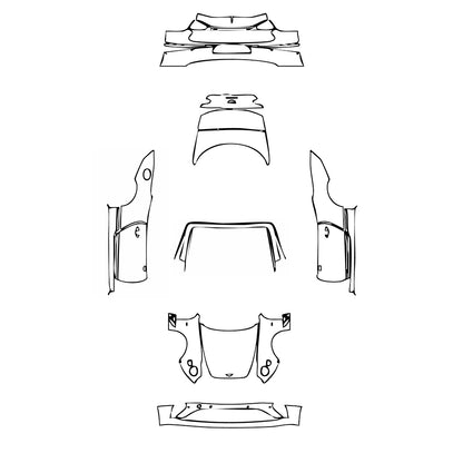 Pre-Cut PPF Bentley Continental GT Convertible 2019 - PPF-Kits