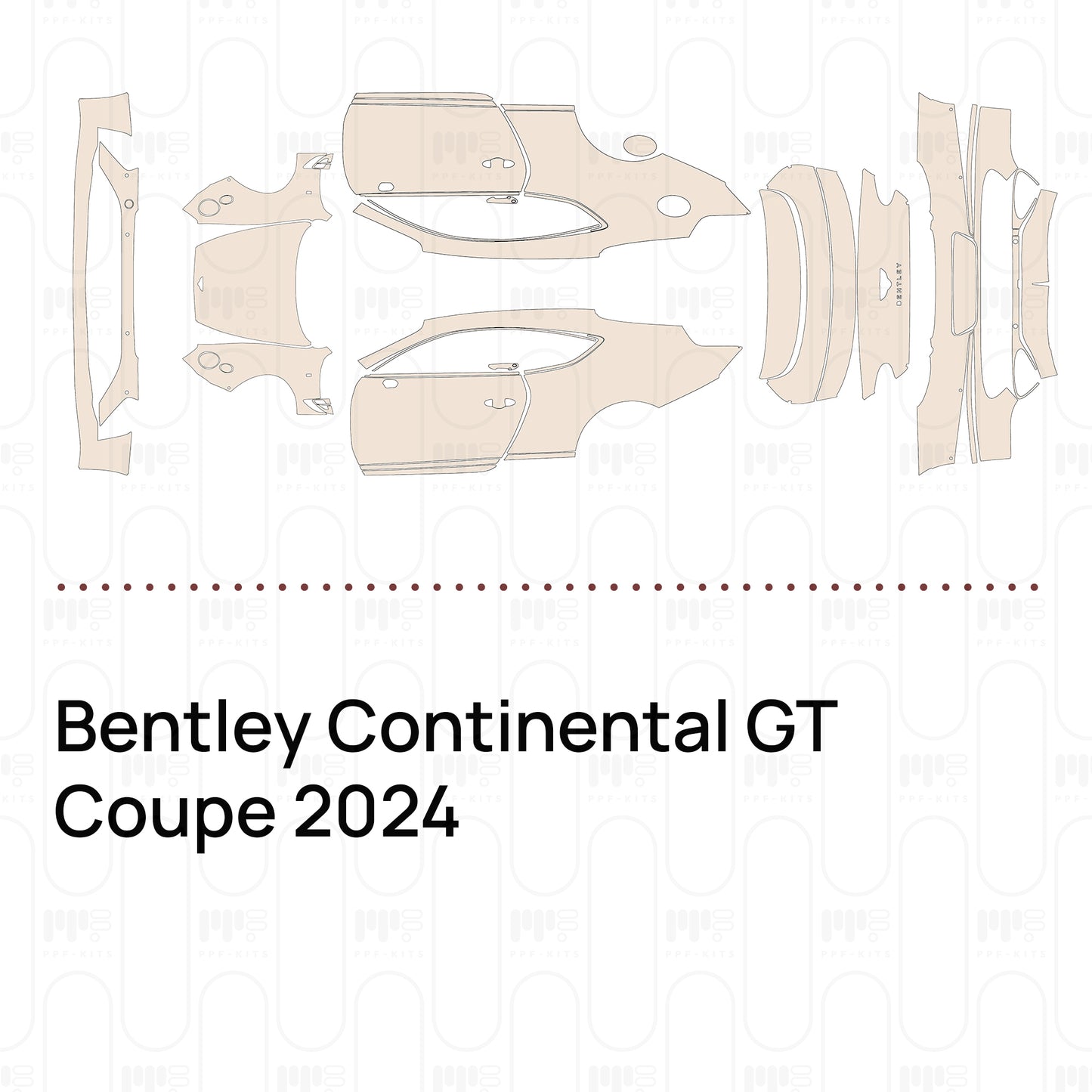 PPF prédécoupé Bentley Continental GT Coupe 2024