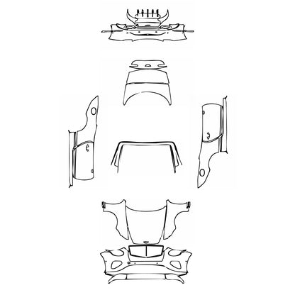 Pre-Cut PPF Bentley Continental GT Mulliner Convertible 2025 - PPF-Kits