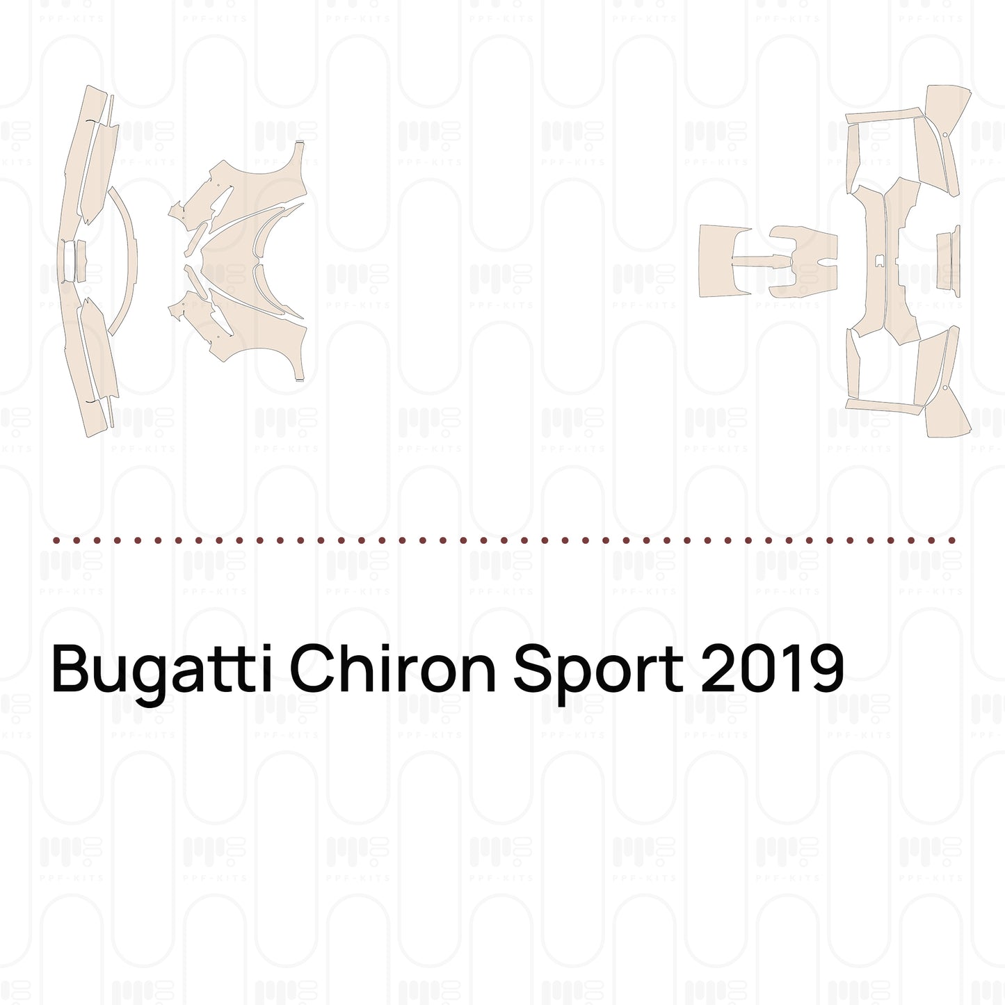 PPF prédécoupé Bugatti Chiron Sport 2019
