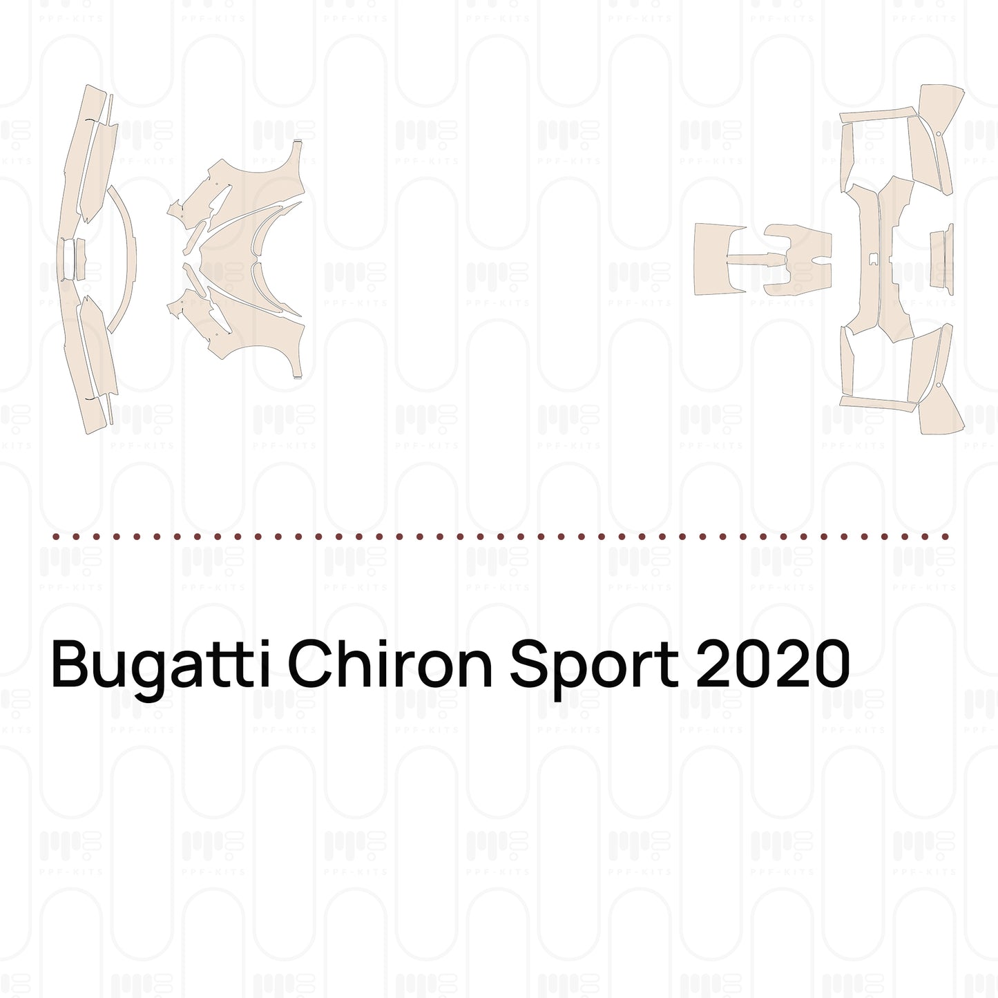 PPF prédécoupé Bugatti Chiron Sport 2020