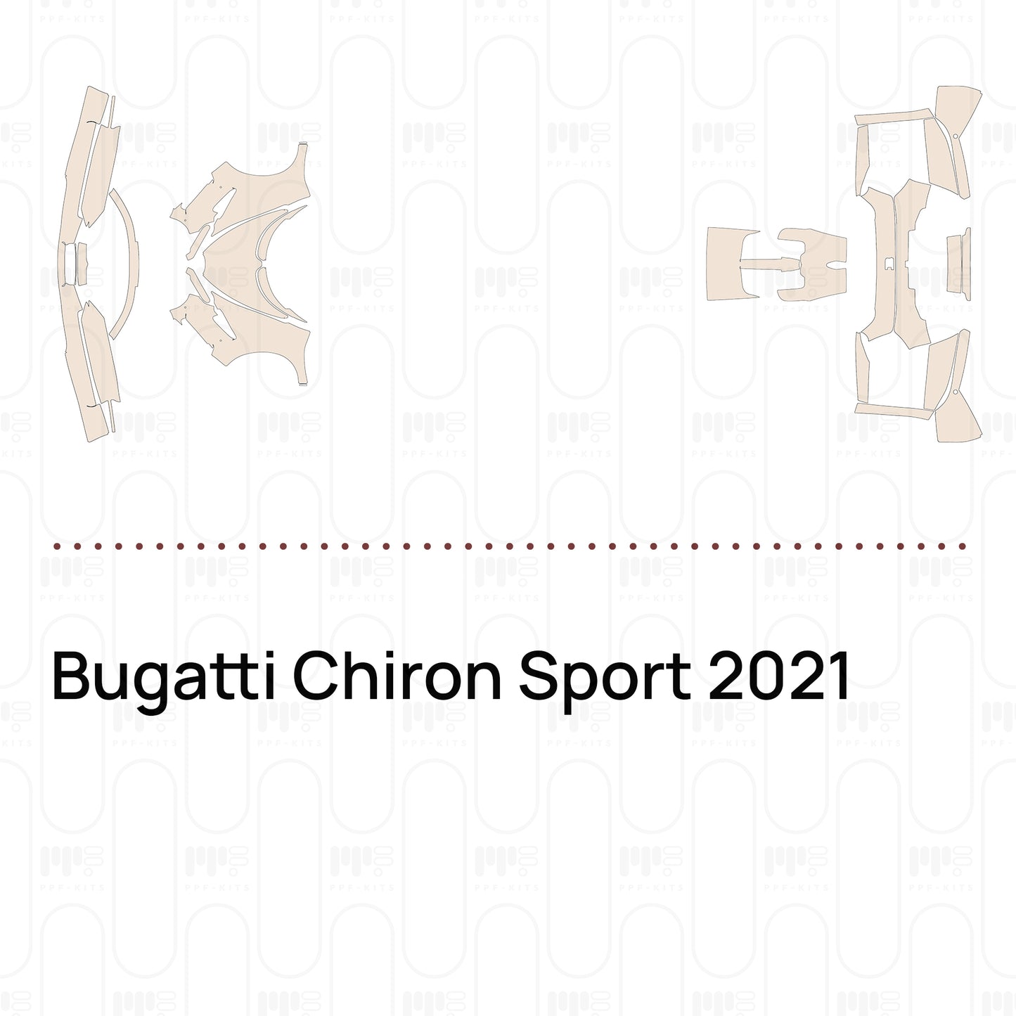 PPF prédécoupé Bugatti Chiron Sport 2021