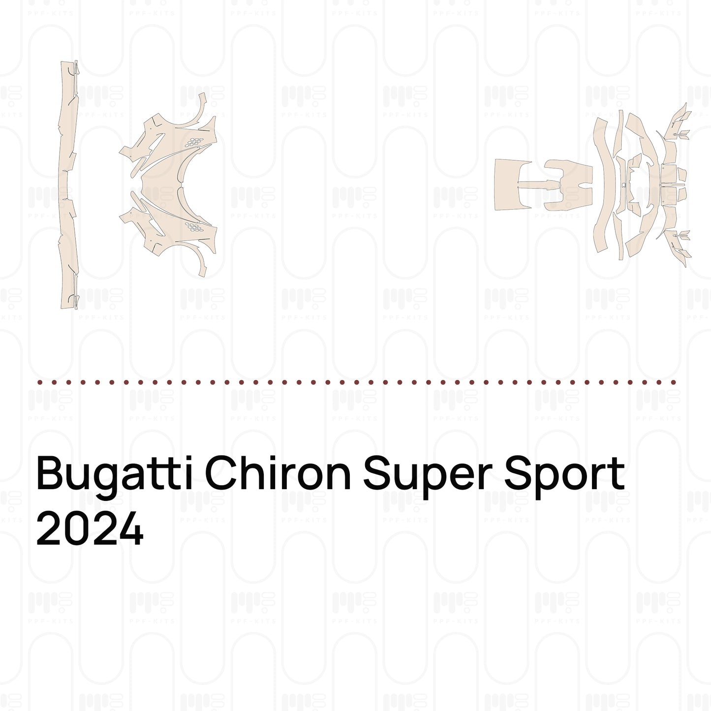 PPF prédécoupé Bugatti Chiron Super Sport 2024