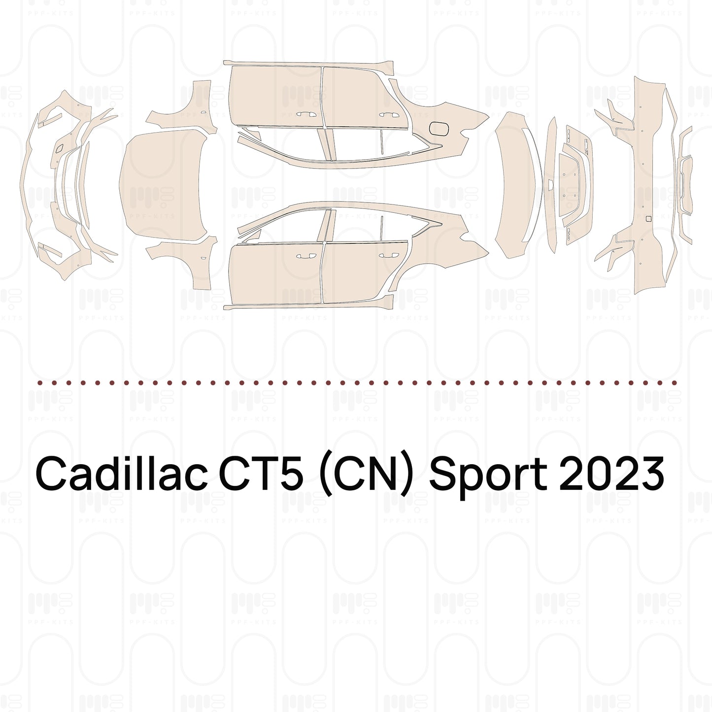 PPF prédécoupé Cadillac CT5 (CN) Sport 2023