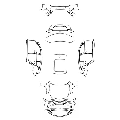 Pre-Cut PPF Cadillac CT5 (US) Luxury 2022 - PPF-Kits