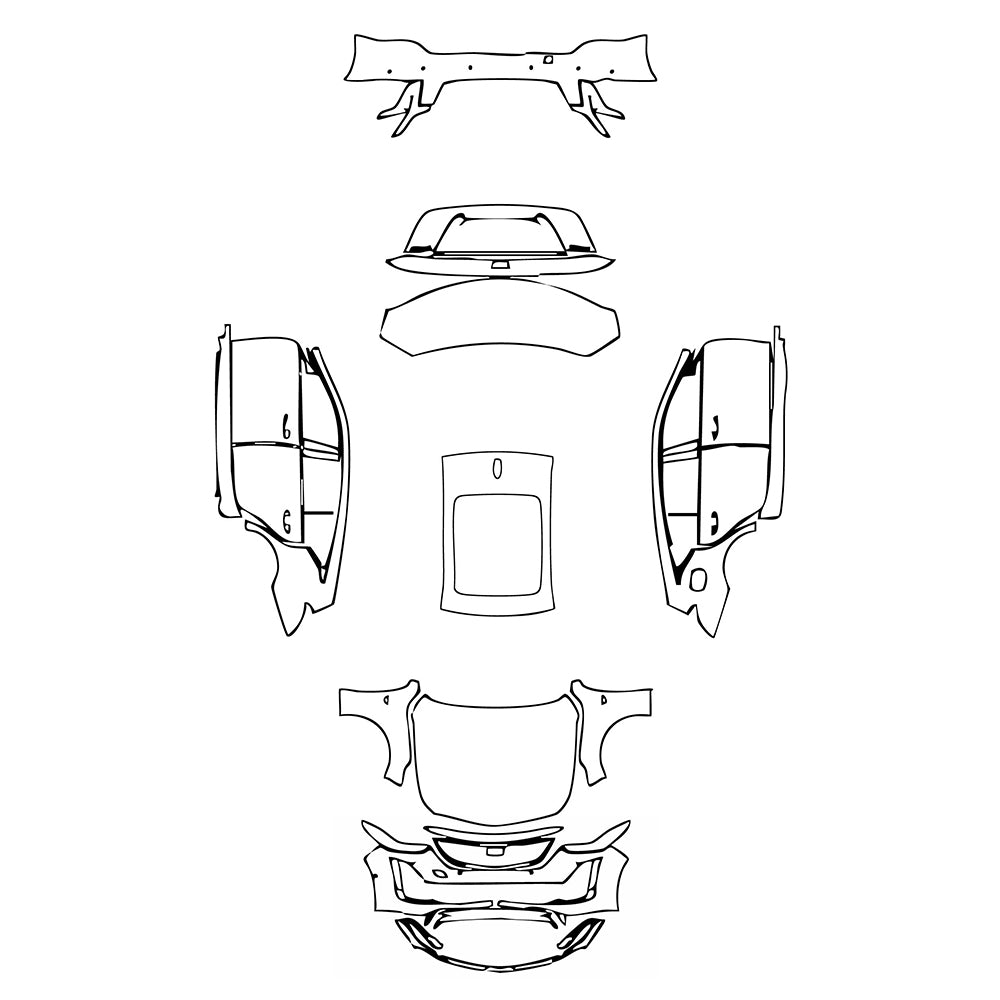 Pre-Cut PPF Cadillac CT5 (US) Luxury 2024 - PPF-Kits