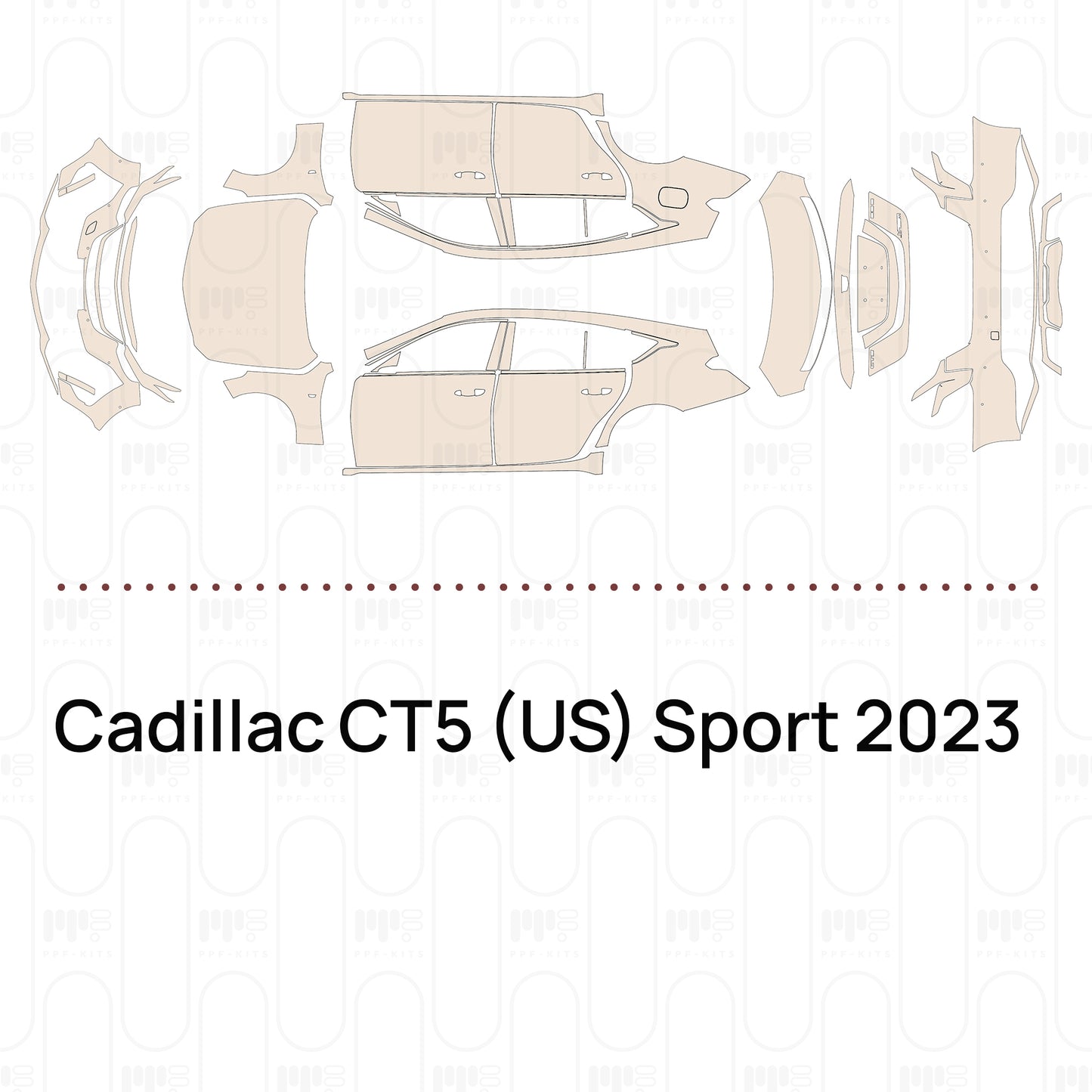 PPF prédécoupé Cadillac CT5 (US) Sport 2023