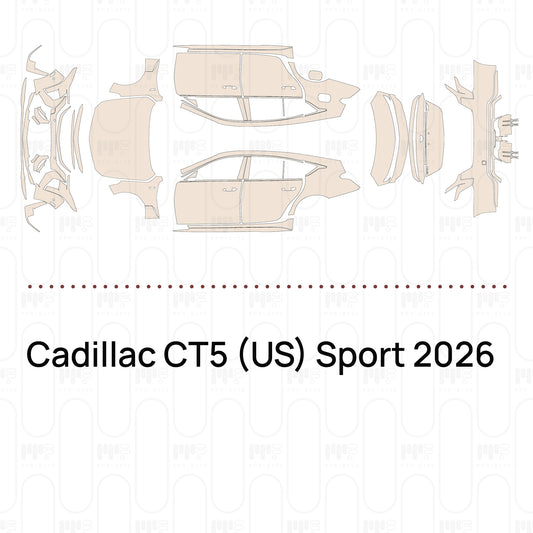 PPF prédécoupé Cadillac CT5 (US) Sport 2026
