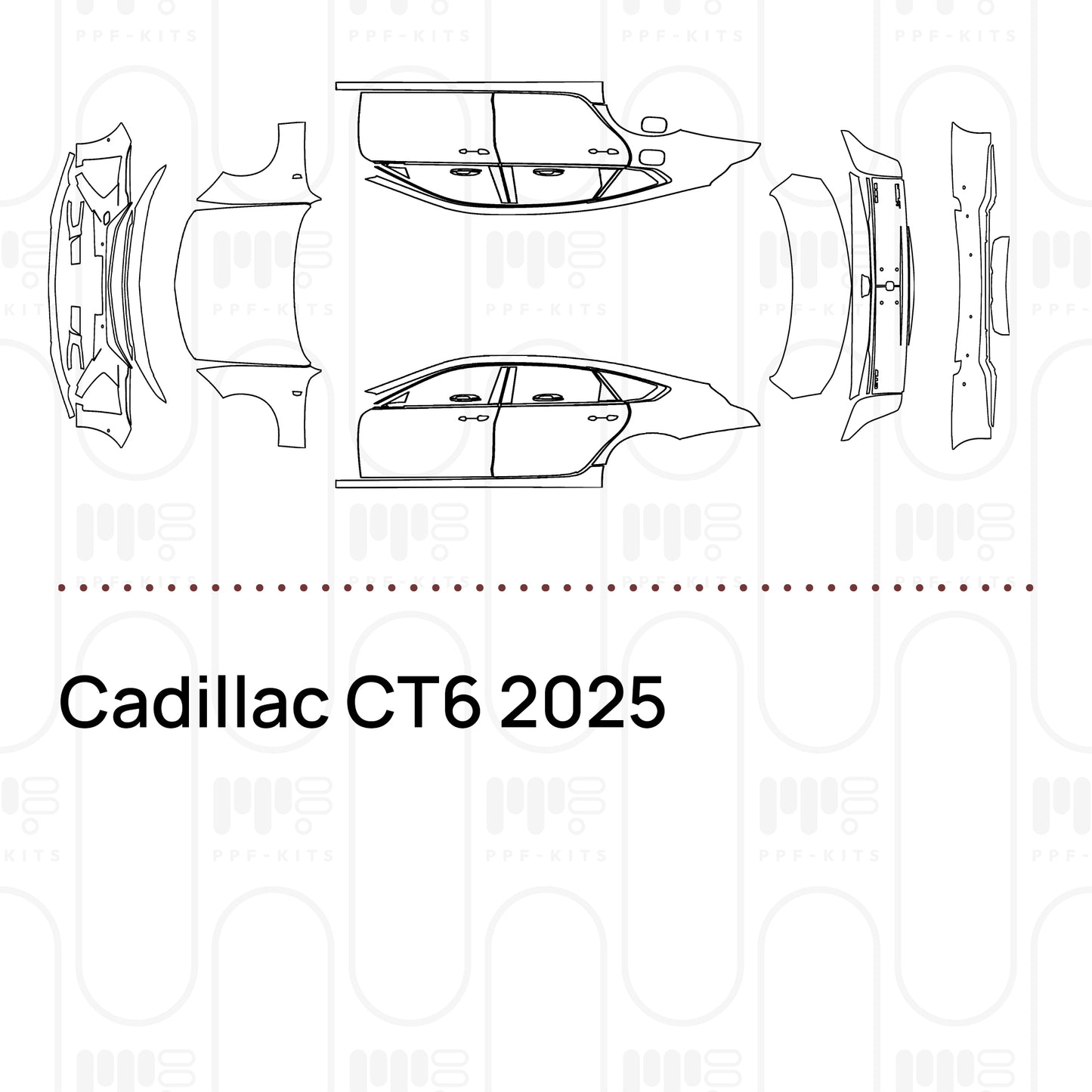 PPF prédécoupé Cadillac CT6 2025