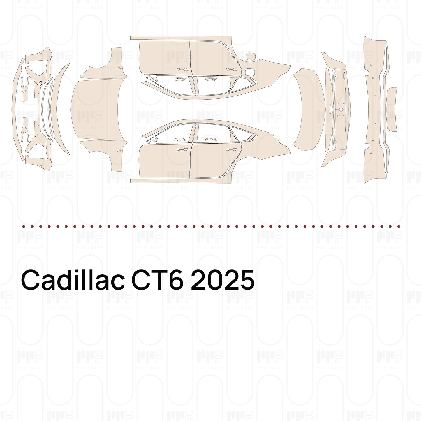 PPF prédécoupé Cadillac CT6 2025