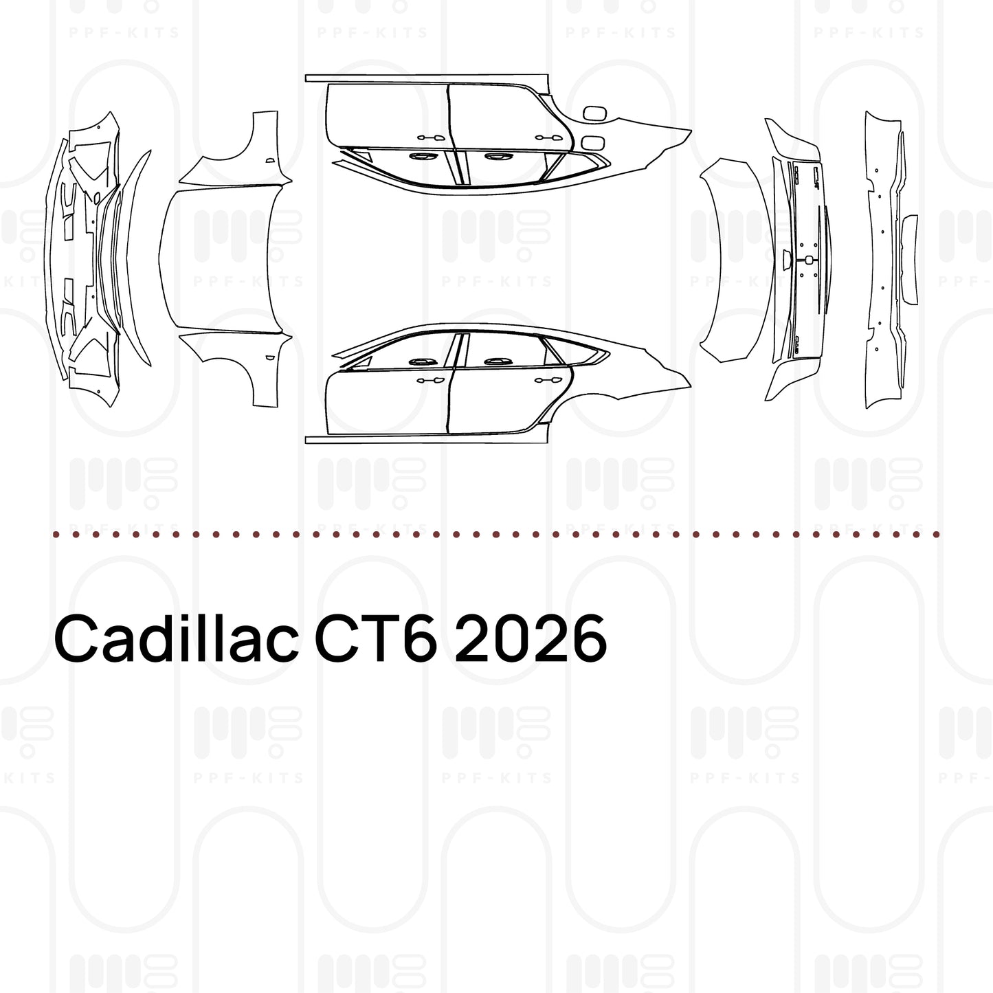 PPF prédécoupé Cadillac CT6 2026