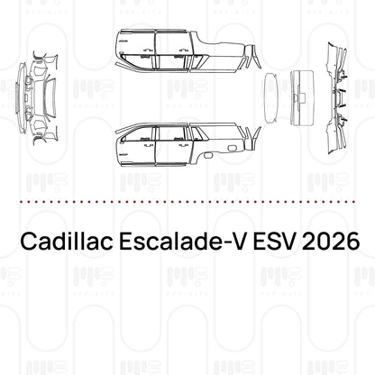PPF prédécoupé Cadillac Escalade-V ESV 2026
