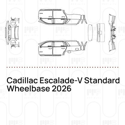 PPF prédécoupé Cadillac Escalade-V Standard Wheelbase 2026