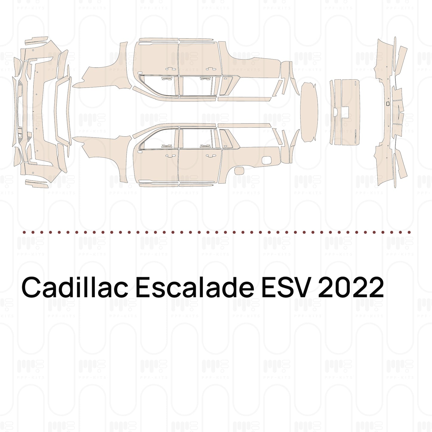 PPF prédécoupé Cadillac Escalade ESV 2022