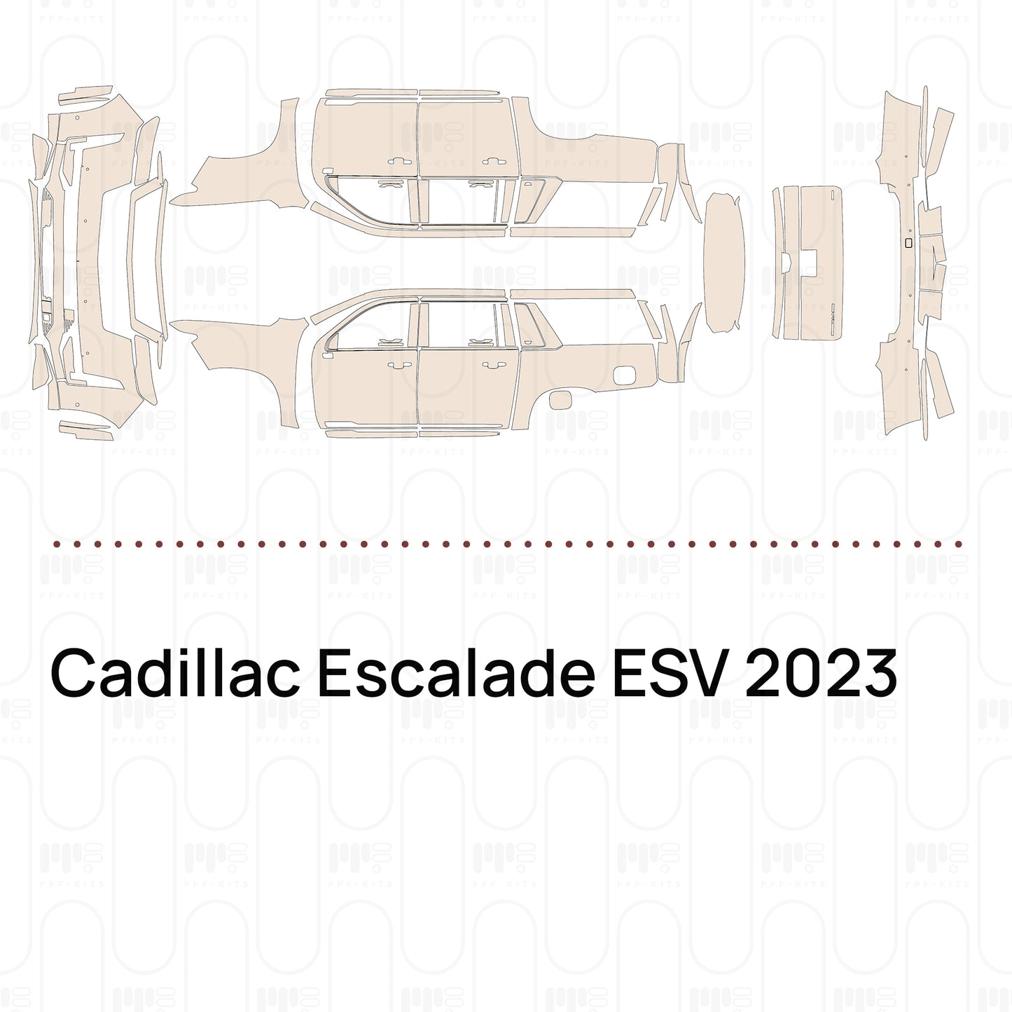 PPF prédécoupé Cadillac Escalade ESV 2023