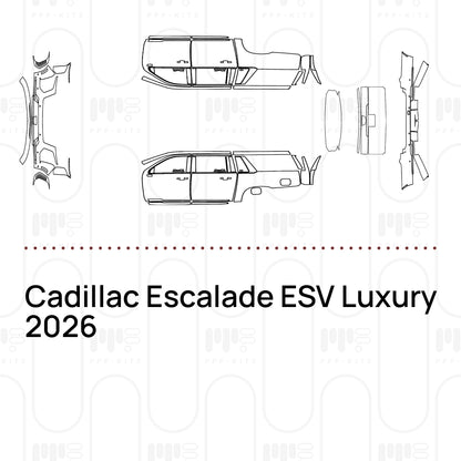 PPF prédécoupé Cadillac Escalade ESV Luxury 2026