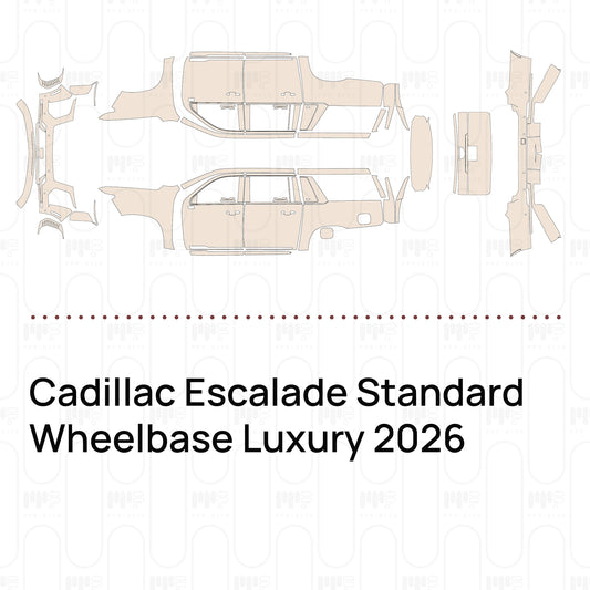 PPF prédécoupé Cadillac Escalade Standard Wheelbase Luxury 2026