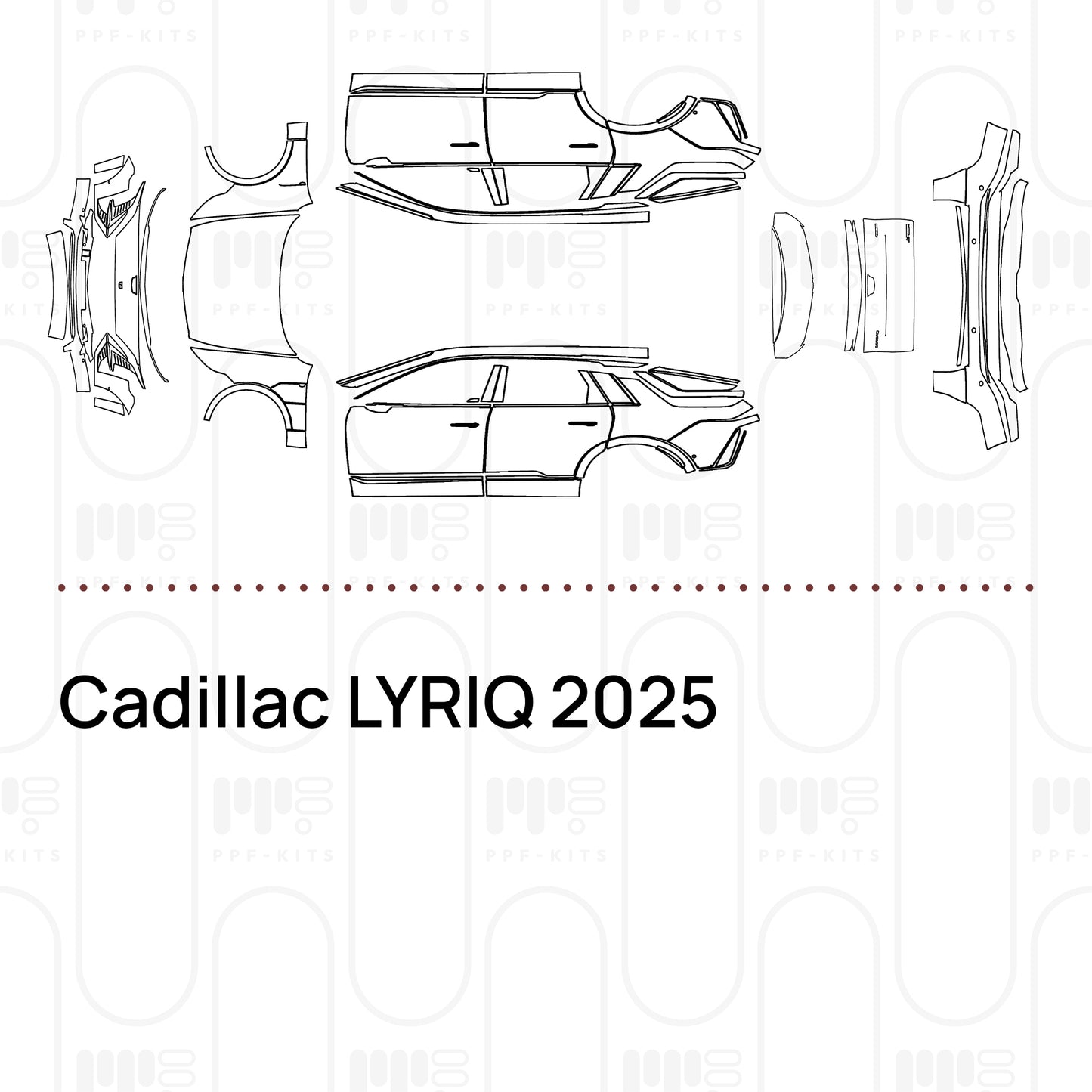 PPF prédécoupé Cadillac LYRIQ 2025