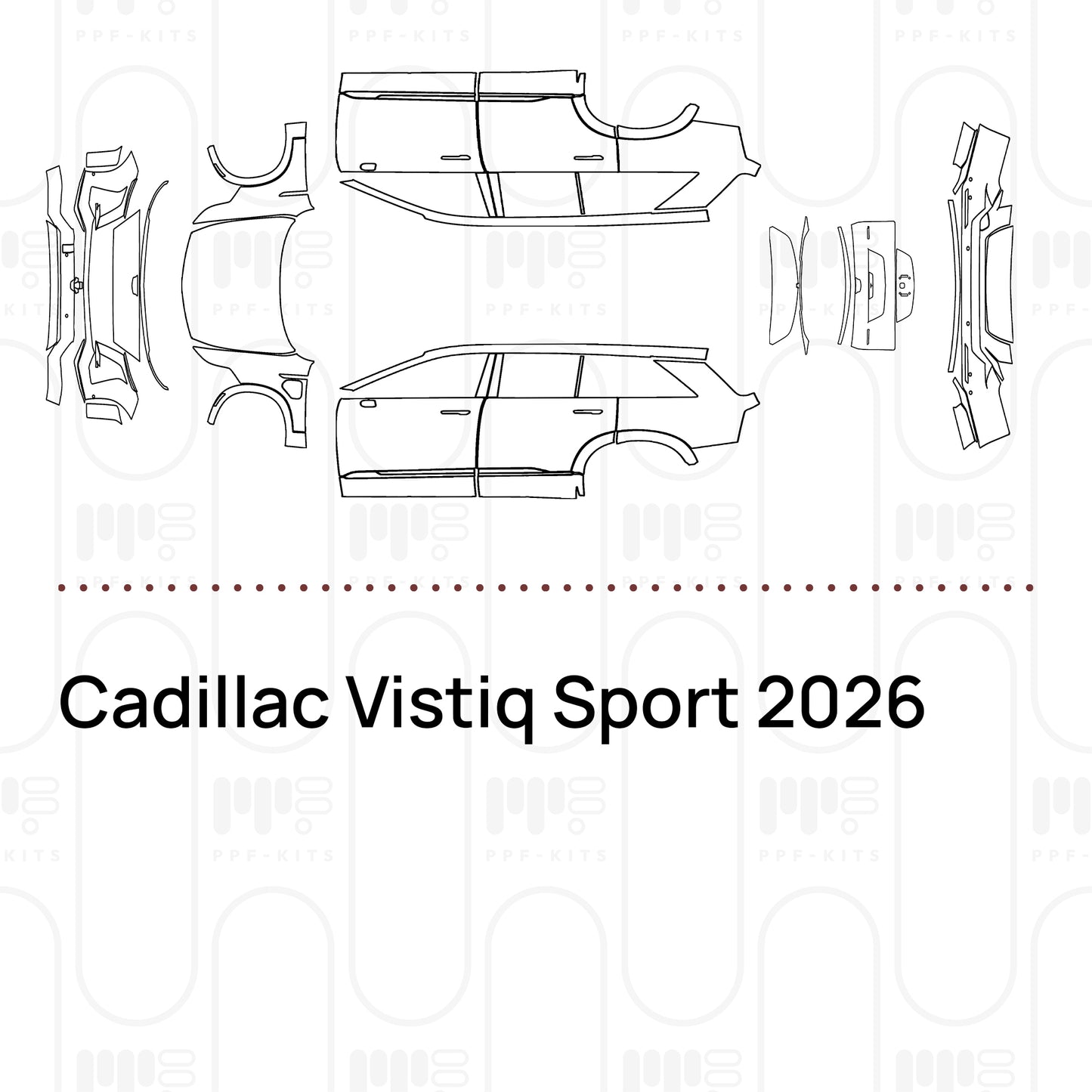 PPF prédécoupé Cadillac Vistiq Sport 2026