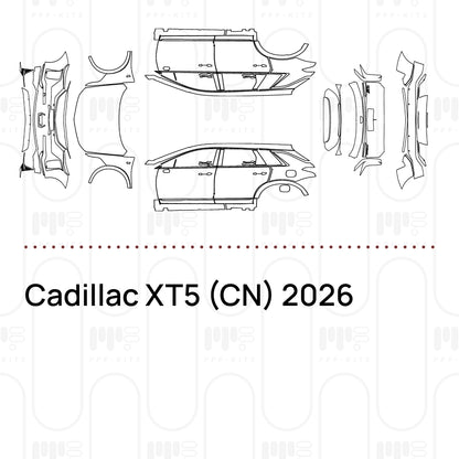 PPF prédécoupé Cadillac XT5 (CN) 2026